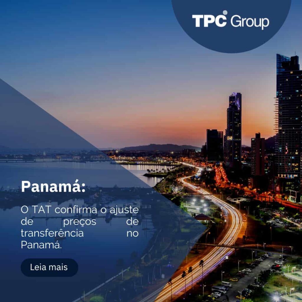 O TAT confirma o ajuste de preços de transferência no Panamá