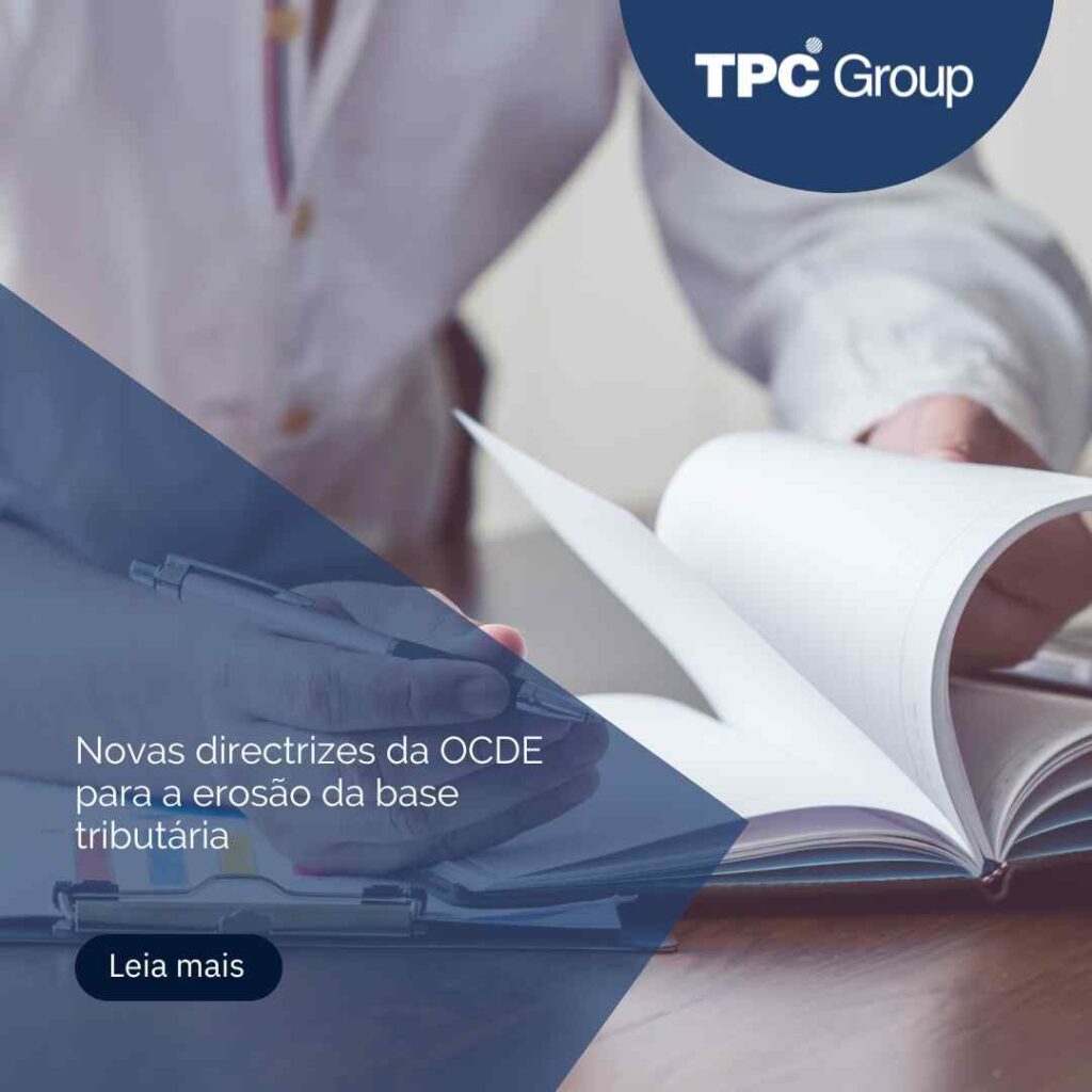 Novas directrizes da OCDE para a erosão da base tributária